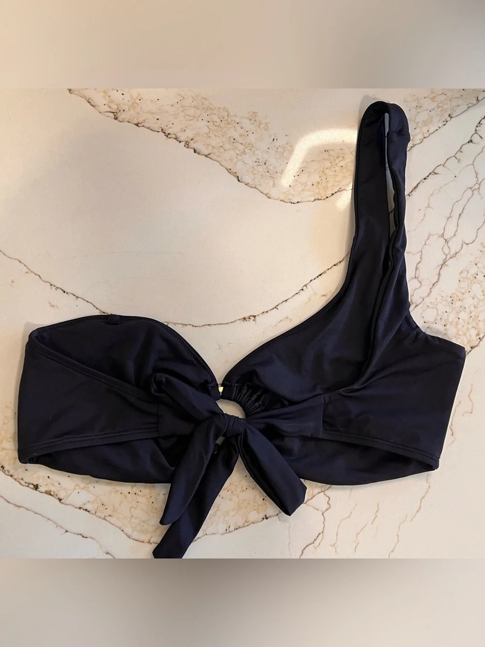 Monday Swimwear Black Bikini with Gold Ring Accents